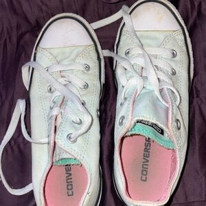 Converse Kids' White and green Sneakers